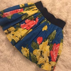 Abercrombie blue floral skirt